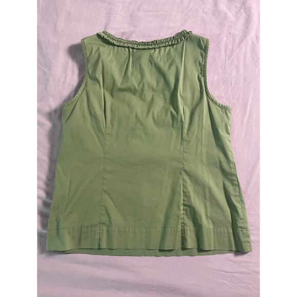 Alfani Green Sleeveless Blouse SZ Med - Picture 5 of 7